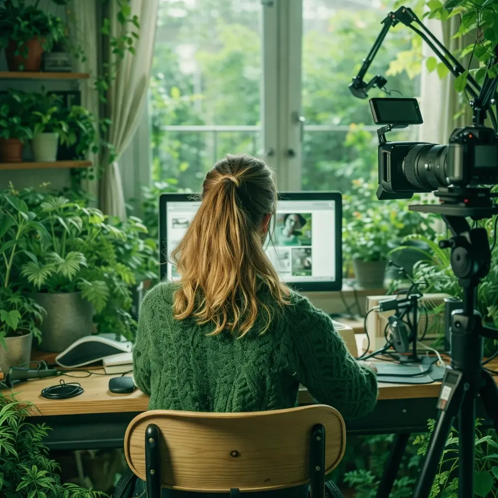 YouTube Lady making Affiliate Video for BuiltWith